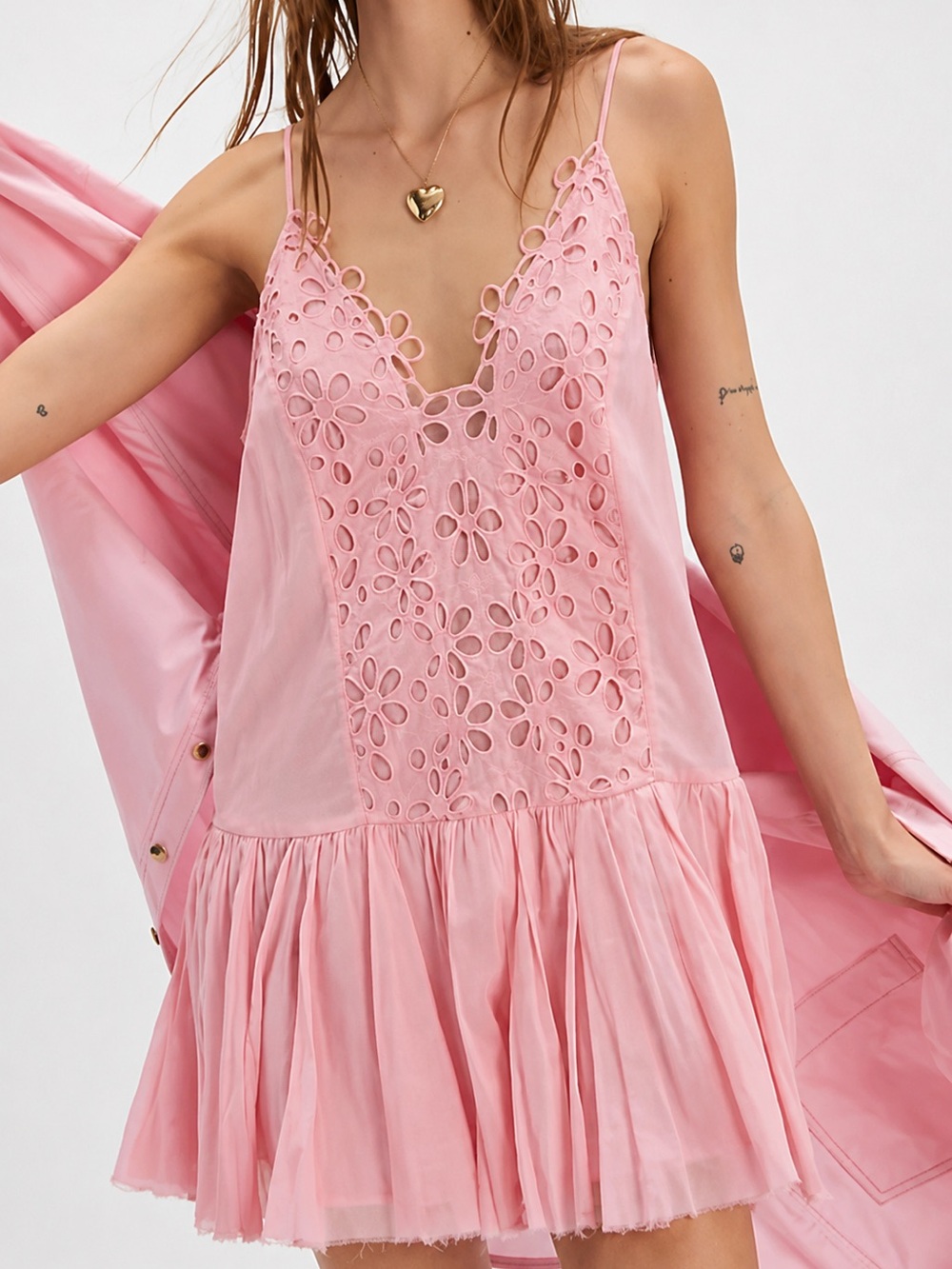 Free People One Casella Drop Slip Dress msrp$98
